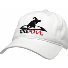 The Game & Title Boxing White Mixed Martial Arts MMA Adjustable Cap Dad Hat 
