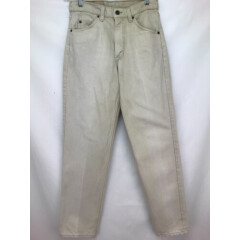 Mens Vintage 30x32 Levis 550 Relaxed Fit Made In U.S.A Beige Cotton Jeans 