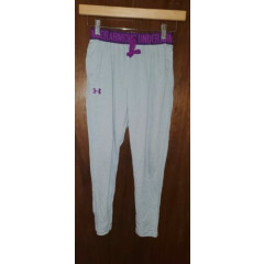 Under Armour Pants Sz Youth Small Gray/Magenta