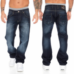Rock Creek Men's Jeans Pants Denim Blue Straight-Cut Straight Leg rc-2091