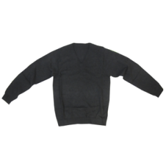 NEW Ex M&S Unisex 'V' Necked Cotton School Jumpers Charcoal Grey 3-10 Years