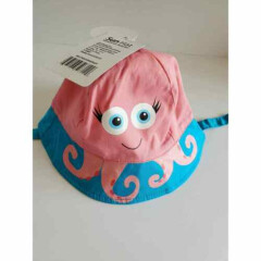 NWT Kids bucket summer hat girls infant size pink and blue color 