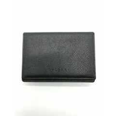 Bvlgari Card Holder Leather Black