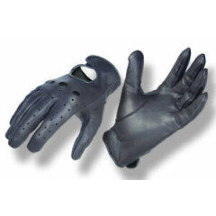 NEW black leather car driver driving gloves