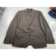 Ralph Lauren Black Label blazer Sport Coat Jacket Brown Pinstripe Italy Size 40