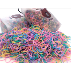 5000PCS X Children's Disposable Rubber Bands Girls Hair Baby Colored Hair Ropes