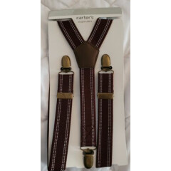 Carter's Boys Brown Suspenders NWT