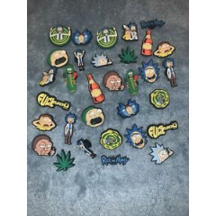 32pcs Rick and Morty Shoe Charms for Croc Clog Decoration
