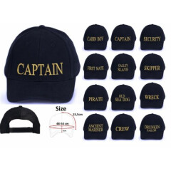 Marine Navy Baseball Caps Hat Girls Boys Childrens Kids Summer Sun Captain