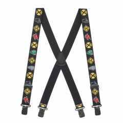 Train Suspenders - 1.5 Inch Wide Construction Clip