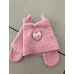 Baby Girl hat - pink - age up to 3 mths - M&S