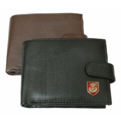 Royal Engineers Leather Wallet BLACK or BROWN ME6