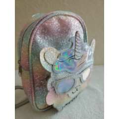 NEW, Girl's Unicorn Mini Backpack, rainbow sparkles.