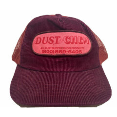 Vintage Dust Chem Corduroy SnapBack AmaPro Mesh Trucker Hat