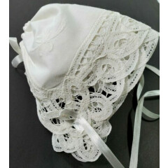 Baby Bonnet Elegant Baby Elegant Heirloom or Handkerchief NEW in Box 97111