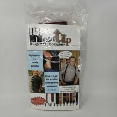 HoldUp Brand Suspenders - 1" No Slip Gold Clips - Chocolate 7028 - Y Back -NEW