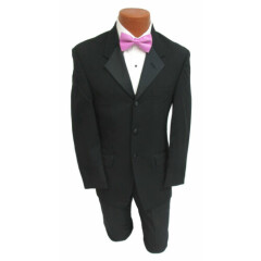Men's Kenneth Cole Black Tuxedo Jacket Cheap Discount Wedding Prom Mason 40R