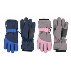 Heat Holders Childrens Waterproof Fleece Lined Warm Ski Gloves for Cold Weather