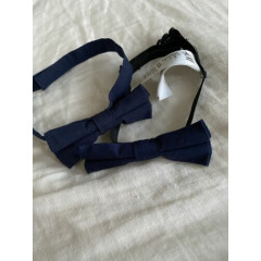 H&M navy blue baby bow tie lot