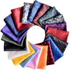 20 Pack Mens Pocket Squares Handkerchiefs Set Assorted Colors With Box NEW