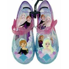 Disney Frozen 2 Anna and Elsa Casual Jelly Beach Shoe Size 6 - 7- 9