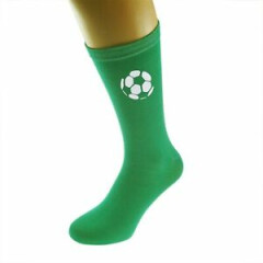 Football Design Green Mens Socks X6S126-N111