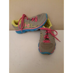 Under Armour Girls Pink Blue Grey Shoes Size 2Y