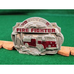 Vintage 1985 Siskiyou Fire Fighter Department Belt Buckle
