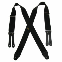 New Welch Men's Big & Tall Elastic X Back Button End Work Suspenders