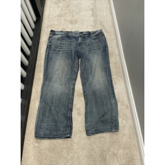 BKE 44R Mens Blue Seth Regular Fit Straight Leg Medium Wash Classic Denim Jeans