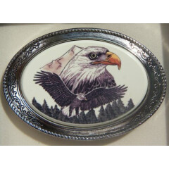 Belt Buckle Barlow Photo Reproduction In Color of Eagle Portrait 592689c NEW