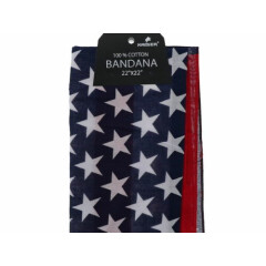 36 PC 100% Cotton Bandanas Scarf Face Covering USA American Flag Bandana NEW