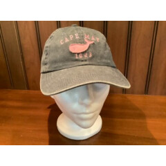 Cape May New Jersey NJ Pink Whale Jr. Cap Embroidered Hat Adjustable Strap 
