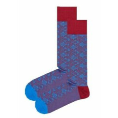 Happy Socks Men's Fish Luxurious Dress Socks, Mercerized Cotton, Size 10-13