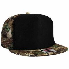 OTTO CAP "OTTO SNAP" Camouflage 5 Panel High Crown Mesh Back Trucker Hat
