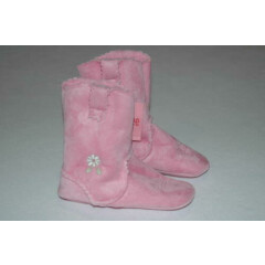 NWT NEW GYMBOREE GIRLS Slippers 11/12 Plush Fleece Cowboy Western Pink Flower