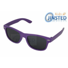 Childrens Purple Frame Sunglasses Kids Shades Childs Sunnies Tinted Lens KR006