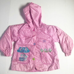 Vintage 90s Blues Clues Jacket Girls Size 6x 6 Viacom 1999 Pink Snap Button Cute