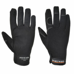 Portwest A700 High Performance General Utility Mechanics Gardening Gloves Black