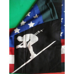 RALPH LAUREN POLO WINTER SCARF SKI AMERICAN FLAG 100% WOOL NEW