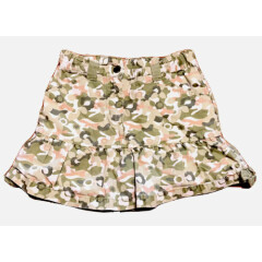 Gymboree Girls Skort Skirt Size 7 Camouflage Adjustable Waist Green Outdoors
