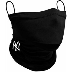 NY Yankees New Era Black Gaiter Face Covering