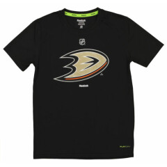 Reeobk NHL Youth Boys Anaheim Ducks Primary Logo Tee Shirt, Black