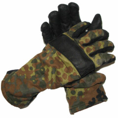Genuine German army flecktarn camo combat gloves BW military issue all purpose