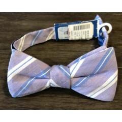 NEW Toddler Vince Camuto Bow Tie Plaid Purple Lilac White Light Blue Adjustable