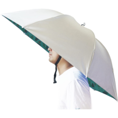 Umbrella Hat, Bocampty 37 Inch Fishing Umbrella Hat Hands Free Foldable UV Prote