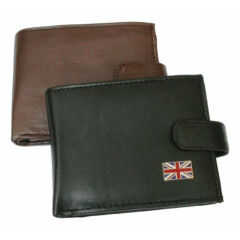 Union Jack Leather Wallet BLACK or BROWN 383