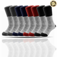 3-12 Pairs Winter Thermal Gear Mens Boots Heavy Duty Outdoor Socks size 10-15