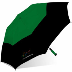 Greg Norman Shark 56" Double Canopy Folding 2-Person Umbrella EC