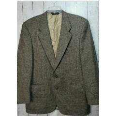 Vintage Burberry Mens 2 Button Sport Coat Wool Blazer Jacket Hoodstooth USA Made